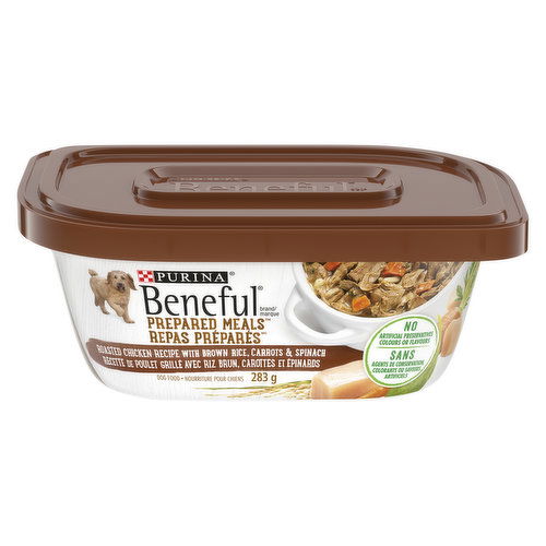 Purina - Beneful Prepared Meals - Roasted Chicken with Brown Rice, Carrots & Spinach Wet Dog Food