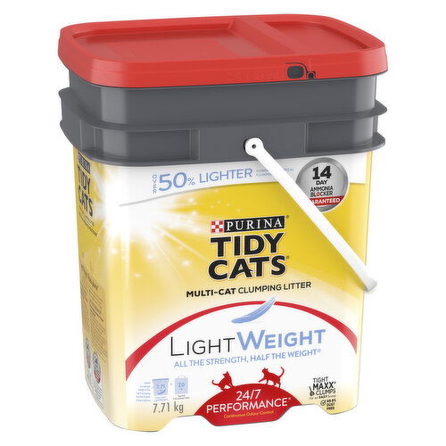 Tidy Cats - LightWeight 24/7 Performance Multi-Cat, Clumping Cat Litter 7.71 kg