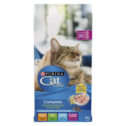 Purina - Cat Chow Complete with Real Chicken, Dry Cat Food 4 kg