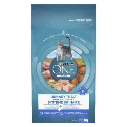 Purina ONE +Plus - Urinary Tract Formula Chicken, Dry Cat Food 1.8 kg