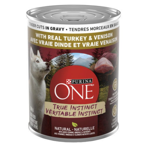 Purina - ONE True Instinct Tender Cuts in Gravy Turkey & Venison Wet Dog Food