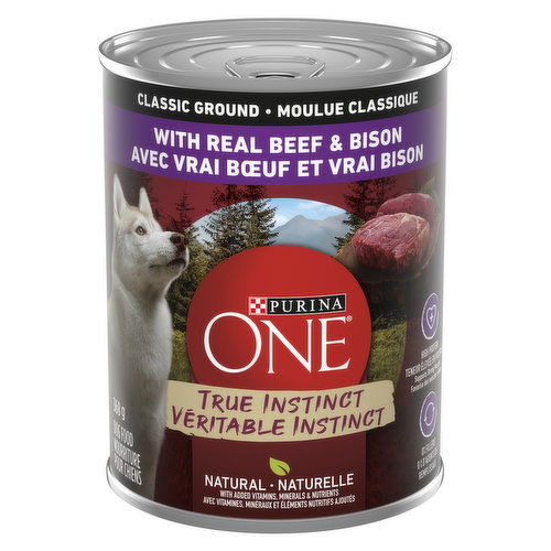 Purina - One True Instinct Classic Ground with Real Beef & Bison, Wet Cat Food