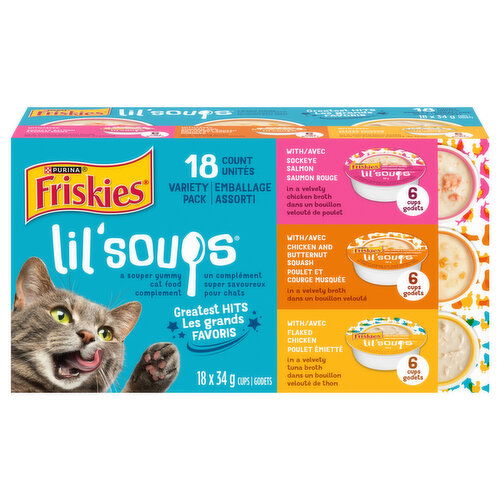 PURINA - Friskies Lil' Soups 18 Pack Variety