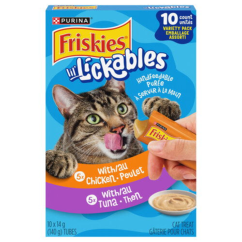 PURINA - Friskies Lil' Lickables Variety 10 Pack - Chicken and Tuna