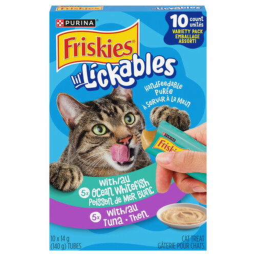PURINA - Friskies Lil' Lickables Variety Pack,  Ocean Whitefish & Tuna