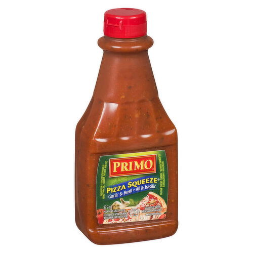 Primo - Basil & Garlic Pizza Sauce - Squeeze Bottle