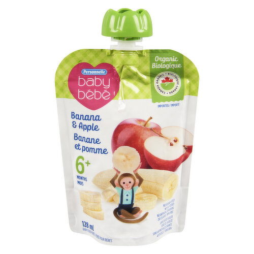 Personnelle - Baby Organic 6M BAN/APPLE Strained