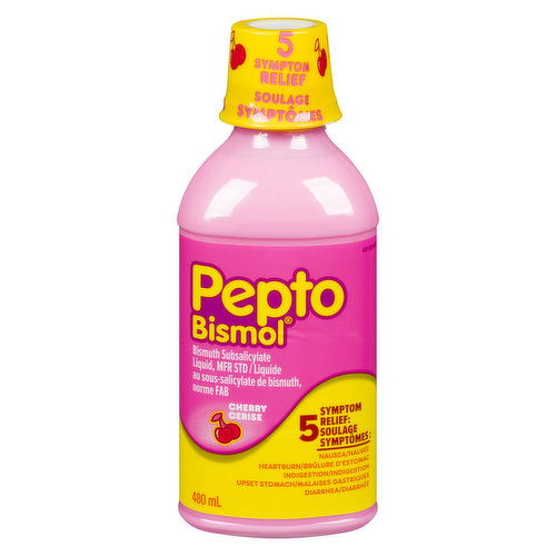 Pepto Bismol - 5 Symptom Relief Cherry Flavour