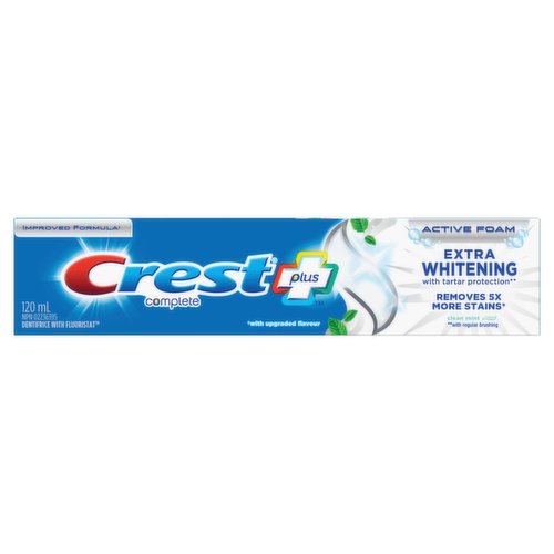 Crest - Toothpaste - Crest Complete Plus Active Foam Extra Whitening w/ Tartar Protection