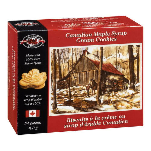 LB Maple Treats - Canadaina Maple Syrup Cream Cookies