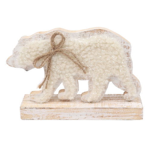 Table Decor - Bear, Wood and Sherpa