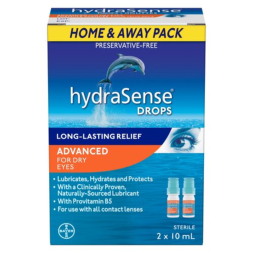 hydraSense - Dry Eyes Eyedrops 2 x 10ml
