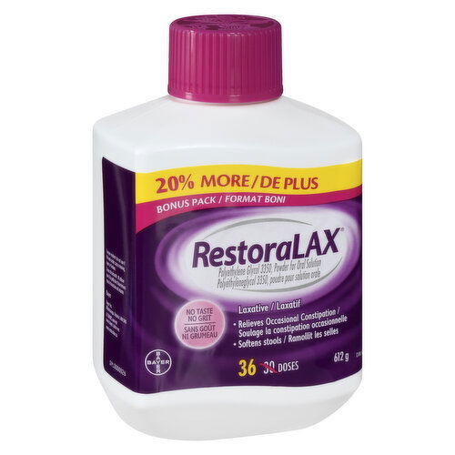 RestoraLAX - Powder Bonus 36 Doses