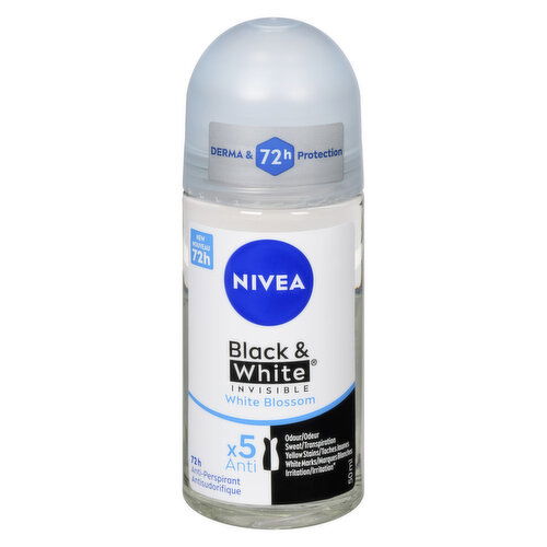 Nivea - Invisible Antiperspirant/Deodorant Roll On B & W