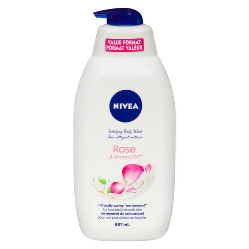 Nivea - Indulging Body Wash - Rose and Almond Oil, Value Format