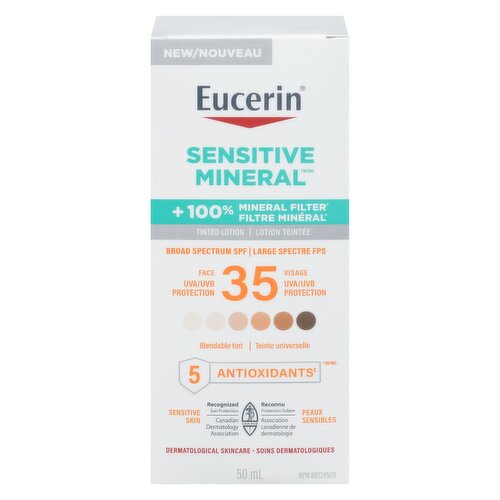Eucerin - Sensitive Mineral SPF 35 Tinted Face Sunscreen