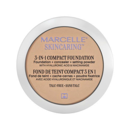 MARCELLE - Skincaring Compact Foundation, Classic Ivory