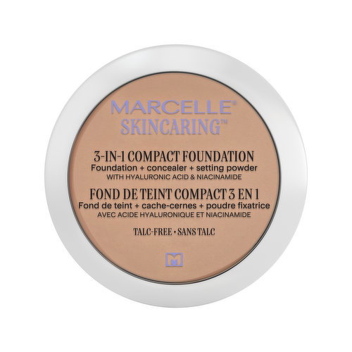 MARCELLE - Skincaring Compact Foundation, Ivory