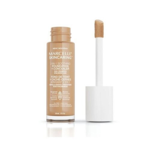 MARCELLE - Skincaring Foundation + Concealer Buff Beige