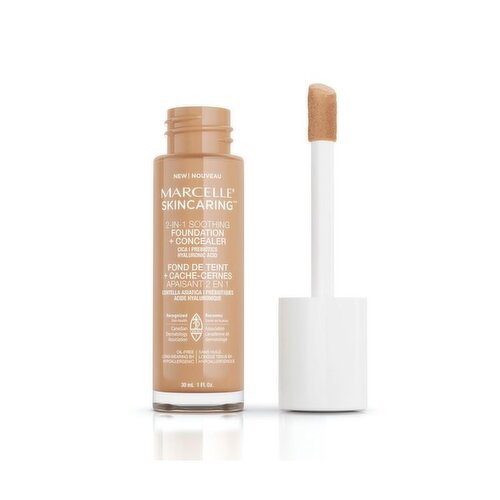 MARCELLE - Skincaring Foundation + Concealer Nude Beige