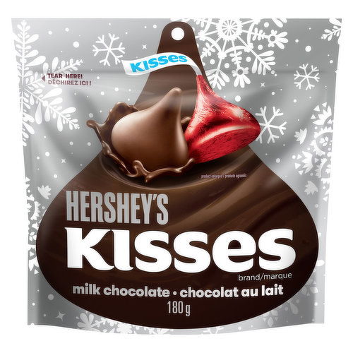 Hershey - Kisses Milk Chocolate Red Green & Silver Foils