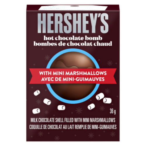 Hershey - Hot Chocolate Bomb with Mini Marshmellows