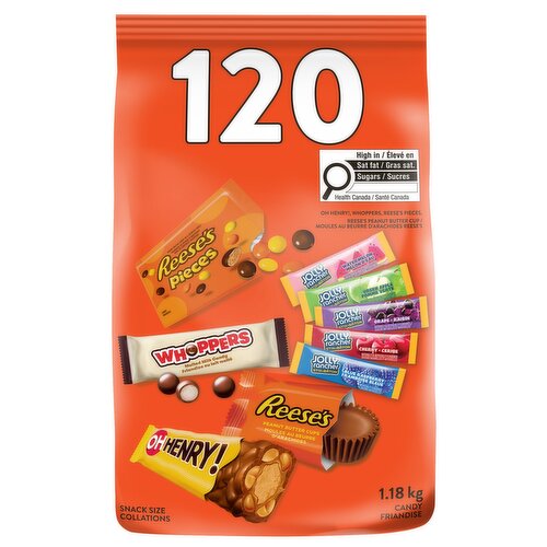 Hershey's - Halloween Assorted Snack Size Candies 120 Ct