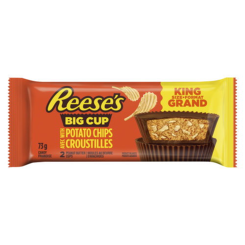 Hershey - Peanut Butter Cups Stuffed with Potato Chips King Size