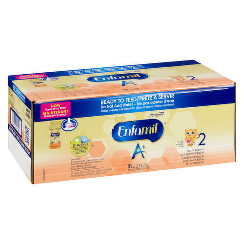 Enfamil A+ - Baby Formula, Ready to Feed 2 6-18m