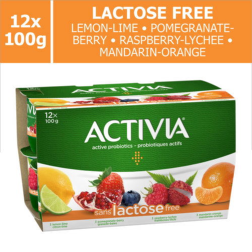 Activia - Yogurt Lactose Free 2.8% M.F - Assorted