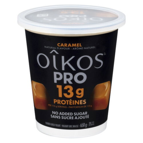 OIKOS - Pro, Protein Blended Greek Yogurt Caramel 1% M.F.