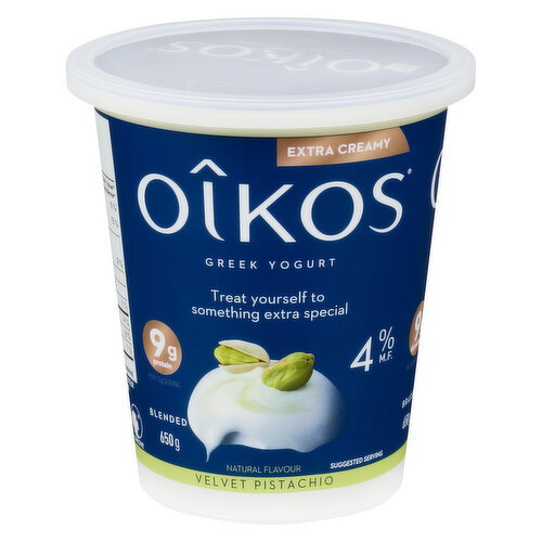 OIKOS - Extra Creamy High Protein Pistachio Yogurt 4% M.F.
