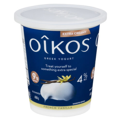 OIKOS - Extra Creamy High Protein French Vanilla Yogurt 4 % M.F.