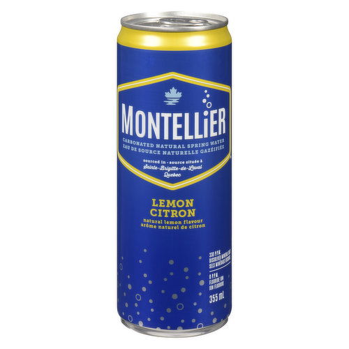 Montellier - Carbonated Natural Spring Water - Lemon