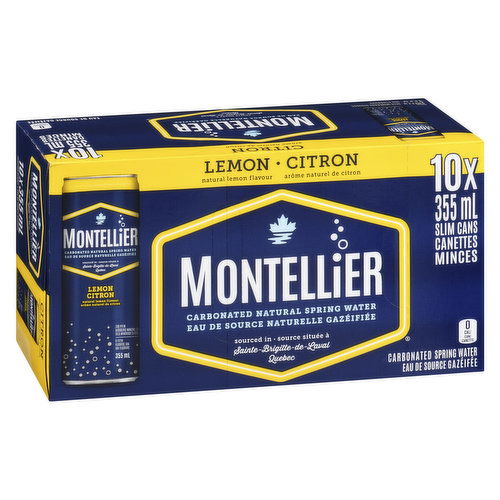 Montellier - Carbonated Natural Spring Water - Lemon