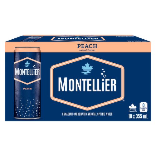 MONTELLiER - Carbonated Natural Spring Water - Peach