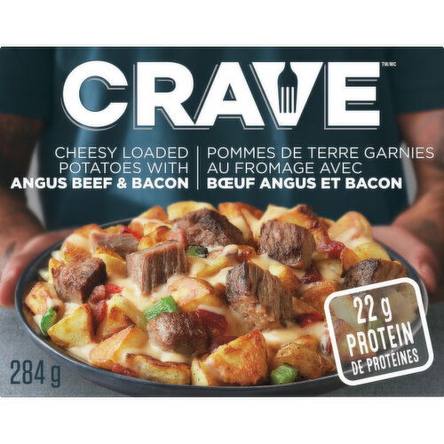 Crave - Cheesy Loaded Potatoes with Angus Beef Frozen Meal