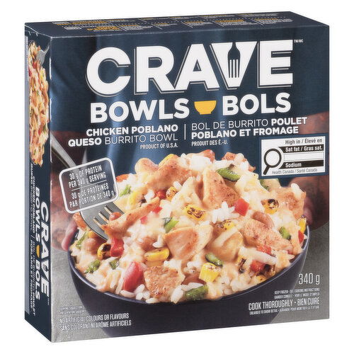 Crave - Chicken Poblano Burrito Bowl