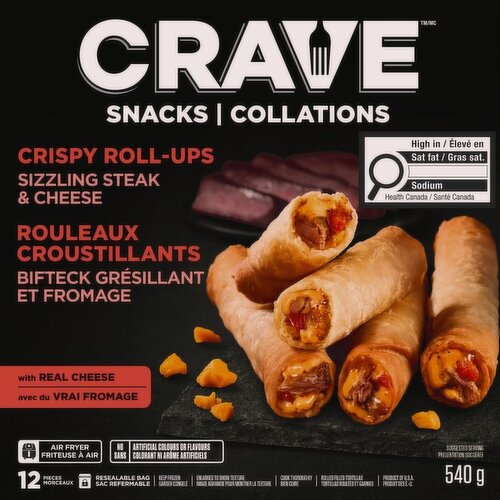 Crave - Crispy Roll Ups, Sizzling Steak & Cheese