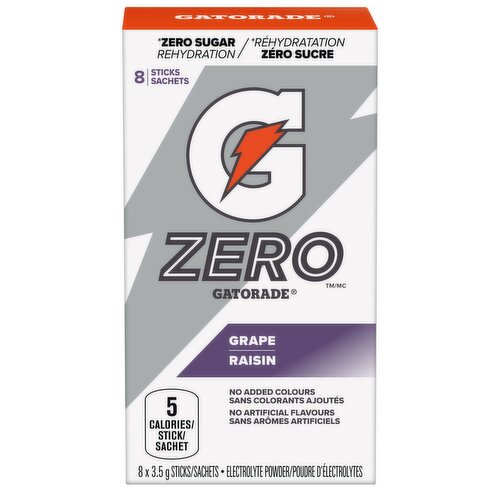 Gatorade - Zero Sugar Grape Powder