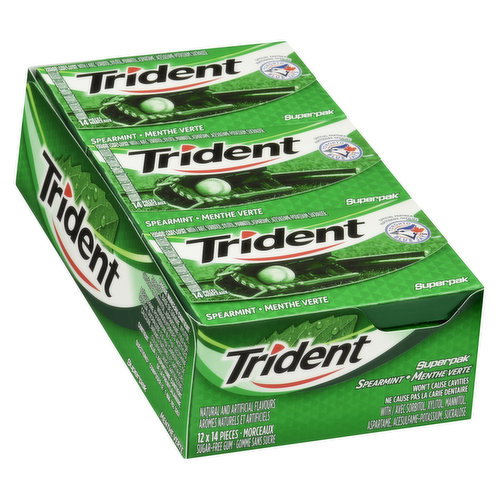 Trident - Spearmint Sugar Free Gum