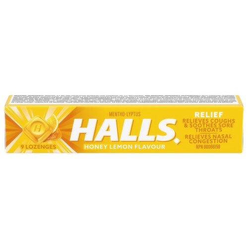 Halls - Cough Lozenges - Honey Lemon