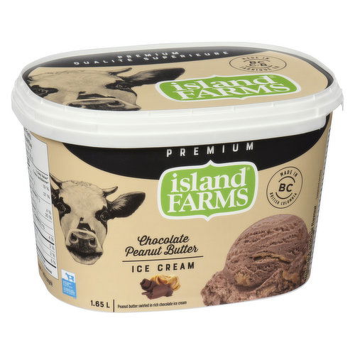 Island Farms - Premium Chocolate Peanut Butter  Ice Cream