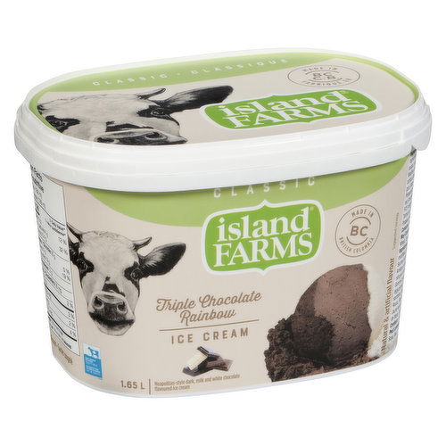 Island Farms - Triple chocolate Rainbow Ice Cream