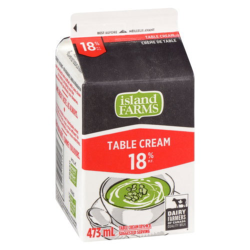 Island Farm - Table Cream 18% M.F.