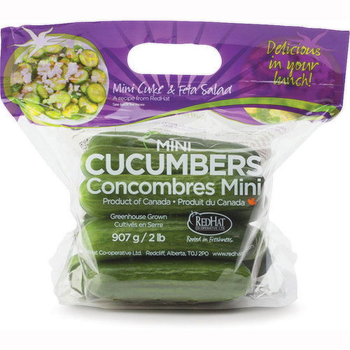 Cucumbers - Minis, Fresh, 2lb Bag