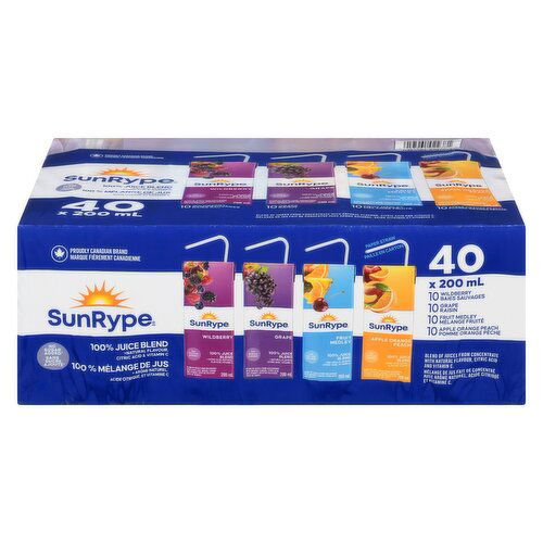 SunRype - 100% Juice Variety 40 Pk