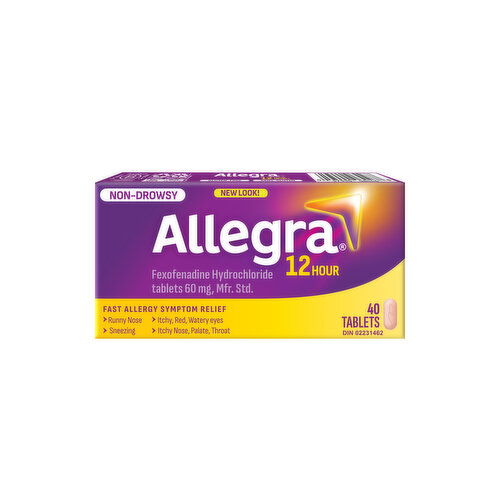 Allegra - 12hr 60mg Tablets