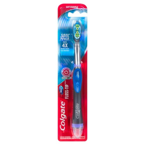 Colgate - 360 Floss-Tip Powered Toothbrush - Soft