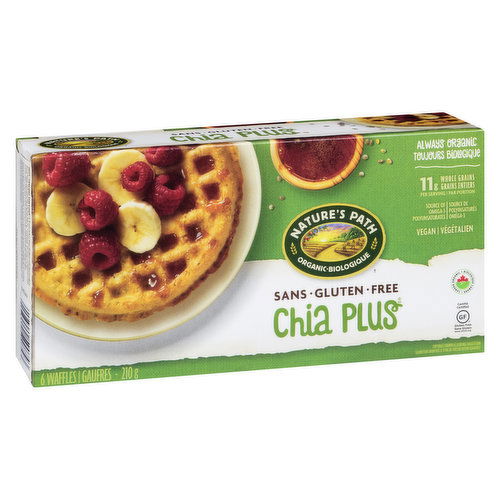 Nature's Path - Organic Chia Plus Waffles - Gluten Free